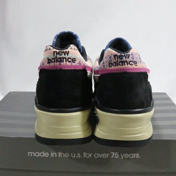 NEW BALANCE 997 Black Beige 'Patchwork' Sneakers Sz 10 Men New In Box - Picture 3 of 13